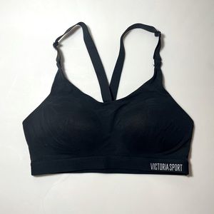 Victoria's Secret Sport Bra - Black Workout Bra with 34C Cups & Adjustable Strap